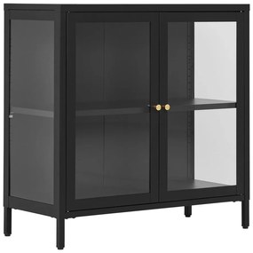 Vitrină neagră din metal 80x80 cm Dalby – House Nordic