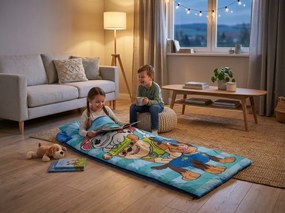 Sac de dormit pentru copii PAW PATROL 170x70 cm, albastru