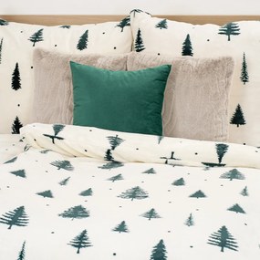 Lenjerie de pat din microflanel 4Home Serene Forest, 140 x 220 cm, 70 x 90 cm