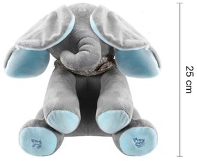 Elefant interactiv care cântă - albastru