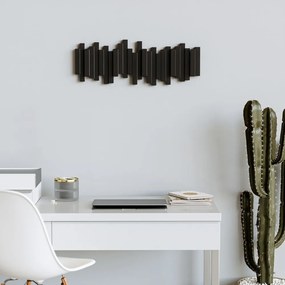Cuier de perete negru din plastic Sticks – Umbra