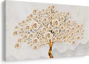 Tablou cu copac cu flori (90x60 cm)