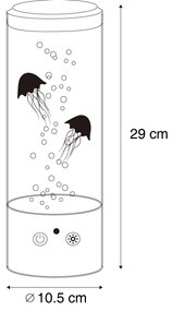 Tub cu bule negru 30cm incl. LED RGB - Dweller