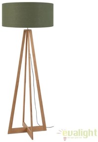 Lampadar realizat din materiale naturale, durabile si ecologice, EVEREST/F verde