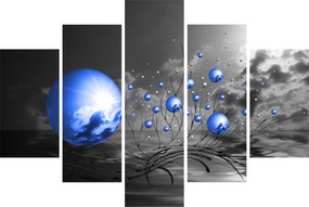 Tabloul bilelor albastru închis (150x105 cm)