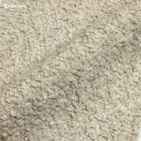 Canapea bej extensibilă cu tapițerie din stofă bouclé 215 cm Patti – Bonami Selection