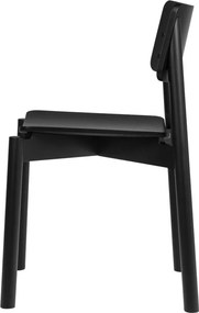 Scaun de dining negru stivuibil Wem – noo.ma