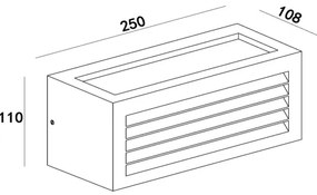 Lucide 27853/01/97 - Aplica perete exterior DIMO 1xE27/18W/230V IP54