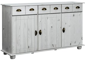 325539 vidaXL Servantă, 134x39x79,5 cm, lemn masiv de pin