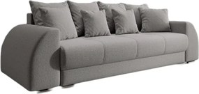 Canapea extensibilă dumonde cu ladă de depozitare si sezut confortabil din spuma high-density, Verona New Grey 260x100 cm