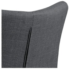 Set de scaune de sufragerie gri închis cu cotiere 2 buc. tapițat Laura – Actona