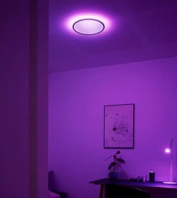 Plafoniera LED RGB CCT, IP54 Liva Smart alb, 36cm