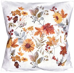 Husă pentru pernă Flori de toamnă, 40 x 40 cm