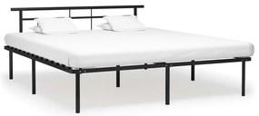 vidaXL Cadru de pat, negru, 200 x 200 cm, metal
