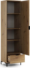 Mazzoni Dulap LANA SZ-50 Stejar Artisan - GARDEROBĂ CU O UȘĂ CU SERTAR