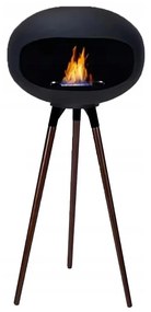 Șemineu pe bioetanol TOKIO 45 x 100 cm, 2 kW, negru