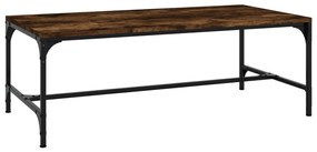 vidaXL Măsuță de cafea, stejar fumuriu, 80x50x35 cm, lemn prelucrat