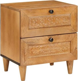 vidaXL Dulap de noapte cu sertar Maro deschis 40 x 33 x 46 cm