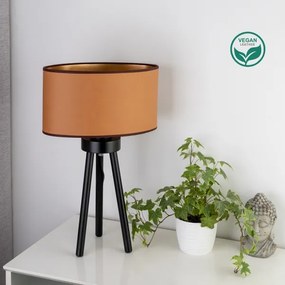 Lampă de masă OVAL Duolla VEGAN 1xE27/15W/230V d. 30 cm maro