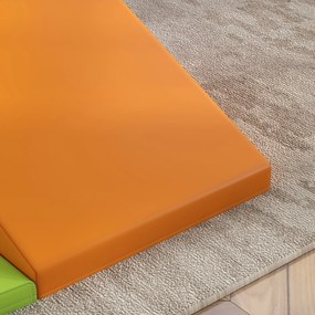 HOMCOM 4 blocuri de construcție XL, module de motricitate, spumă EPE poliuretan, verde portocaliu mov și albastru | Aosom Romania