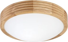 Brilagi - Lampă LED de tavan CARVALHO MODERN SLIM 1xE27/60W/230V diametru 27,5 cm stejar
