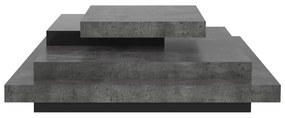Măsuță de cafea gri cu aspect de beton 110x110 cm Slate - TemaHome