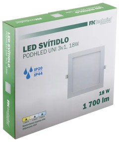 Plafonieră LED încastrată pentru baie LED/18W/230V 3000/4000/6000K IP44