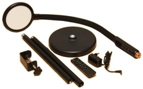 Lampă LED dimabilă 3 în 1 LED/12W/230V neagră CRI 90 + telecomandă