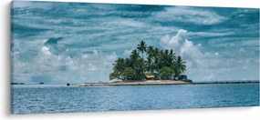 Tablou insula în mare (120x50 cm)