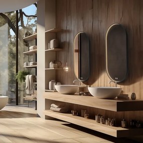 NIMCO ZPC 32002LVX-90-LED Oglindă de baie cu iluminare din spate 3000-6500K 80x40 cm IP44