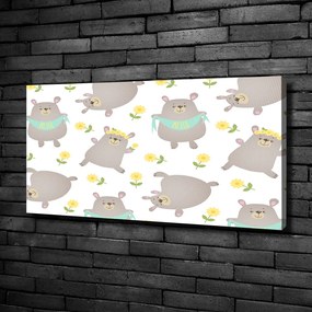 Imprimare tablou canvas Urşii ilustrare