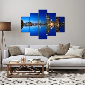 Tablou - Rotterdam nocturn (150x105 cm)
