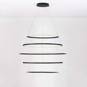Lustra LED CCT, Design Circular, 120cm, Negru, Maelo NVL-9130643