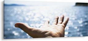 Tabloul cu palma deschisă (120x50 cm)
