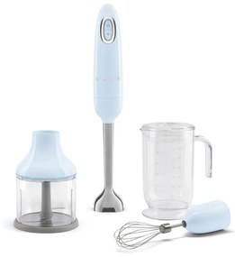 Blender SMEG HBF03 cu accesorii, 700W, albastru pastel - Smeg