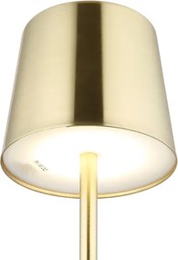 Globo 58482M-LED Lampă de birou VANCOUVER, reglabilă prin atingere și reîncărcabilă, 2W/3,7V 2200 mAh, auriu