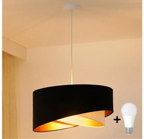 Lustră LED pe cablu Brilagi LYRA 1xE27/15W/230V negru/crem/auriu