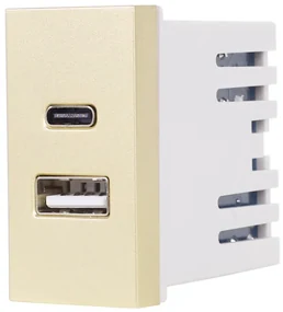 Modul Priza USB A+C 1M LUXION, Standard Italian