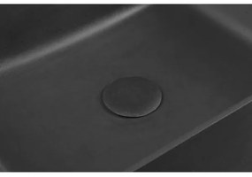 Sapho - Lavoar pentru blat FORMIGO 47,5 x 36,5 cm beton/negru