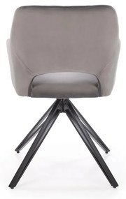 Scaun rotativ K535 velvet gri