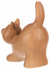 Decorație figurină pisică, poliresină, 12 x 7 x 13cm