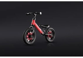 QPlay SPARK - trotinet cu LED pe roți, roșu