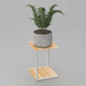 Suport de flori 40x30x34 cm alb