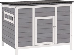 PawHut Căsuță pentru Rațe cu Acoperiș Rabatabil, Ferestre și Rampă, din Lemn, 93x70x72 cm, Multicolor | Aosom Romania