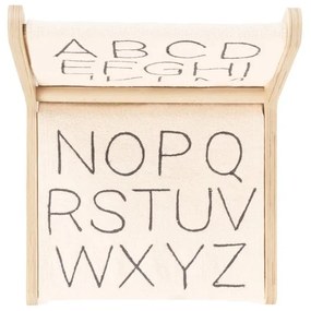 Scaun de copii bej/în culoare naturală ABC – Lorena Canals