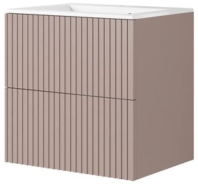 Dulap suspendat sub chiuvetă Nicole 60 cm - MDF roz antichizat