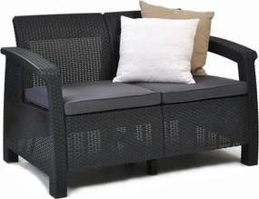 Set de mobilier de grădină Corfu Lyon Duo 4+1 în culoarea grafit