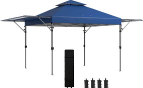 Outsunny Foisor Pliabil 5x3(m) Extindere Marchize Duble Cort Petrecere Ușor de Instalat | Aosom Romania