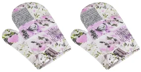 Mănușă de bucătărie Bellatex Patchwork gri, 28 x 18 cm, 2 buc