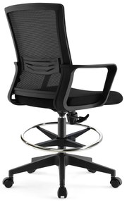 ErgoDynamic Emma Black scaun inalt de birou cu suport picioare si roti cu franare la presiune!!